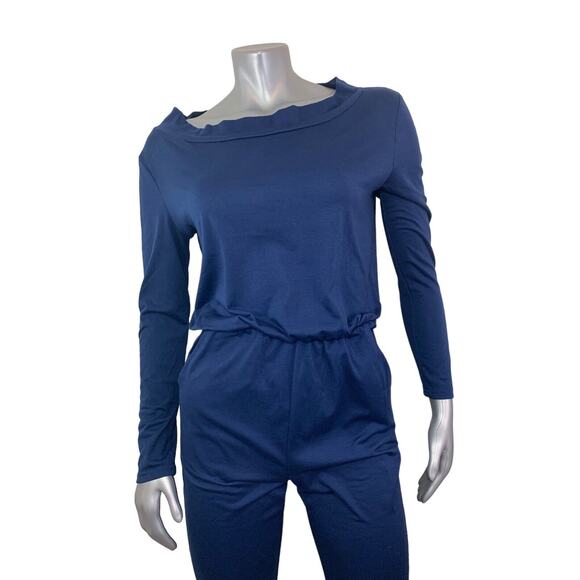 Urban Outfitters BDG Romper Navy Blue Jumpsuit Small Cotton Blend - Picture 5 of 11